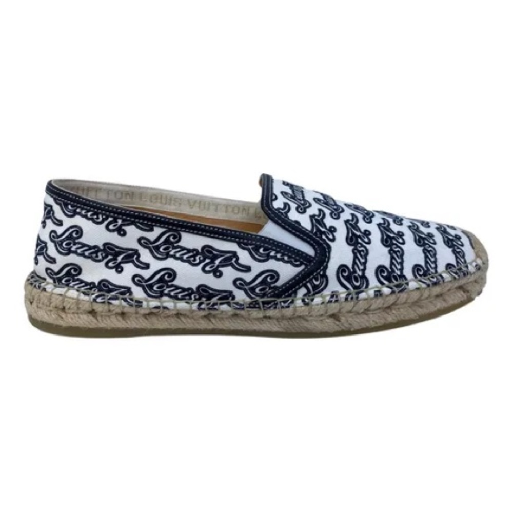 Louis Vuitton textile espadrilles 8.5 men’s USED - Picture 3 of 4
